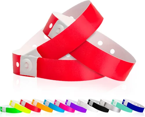 Vista 17 de Paquete variado de 500 pulseras de plástico holográficas para eventos de Paquete variado holográfico de 5