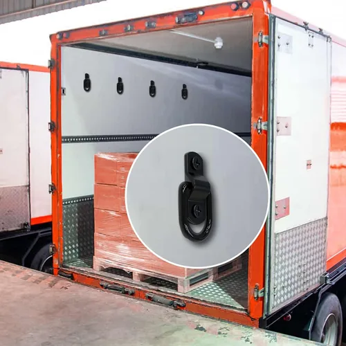 Vista 8 de 12 anclajes de amarre de anillo en D de 1/4 de pulgada, anillos de anclaje de remolque resistentes de 2400 libras para remolque, camión, cama