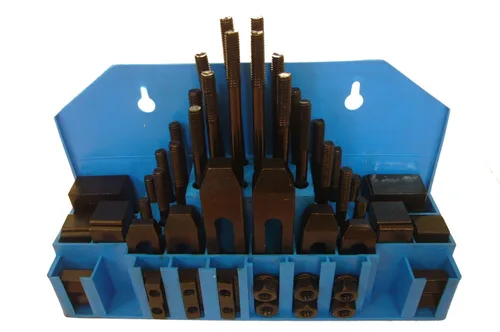 Vista 6 de HHIP 3900-0001 Kit de sujeción de 58 piezas (ranura en T de 5/8 pulgadas) Tamaño de perno 1/2-13