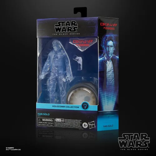 Vista 7 de Star Wars The Black Series Holocomm Collection, figura de acción de Han Solo de 6 pulgadas Star Wars The Black Series - Figura de acción de 6