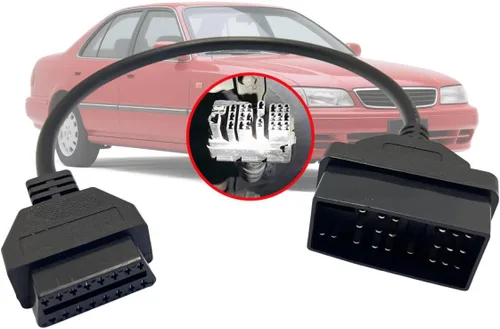 Vista 12 de Cable Adaptador OBD1 a OBD2 Compatible con Conector de 3 Pines para Honda, Adaptador de 3 Pines OBD1 a 16 Pines OBD2 para Vehículos Antiguos