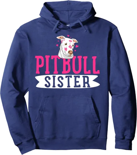 Vista 6 de Pitbull Sister Pit Bull Terrier Dog Pibble Owner - Sudadera con capucha, Negro