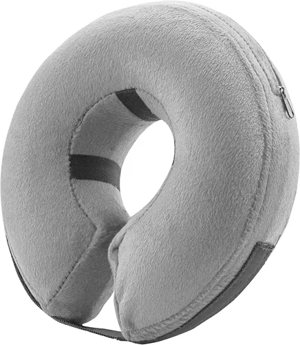 Vista 11 de BENCMATE - Cuello inflable y suave para perros, alternativa al collar isabelino, para gatos y perros pequeños, medianos y grandes, dona para Azul