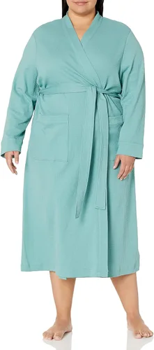 Vista 5 de Tienda Essentials Bata ligera de punto gofre de longitud completa para mujer (disponible en tallas extragrandes)