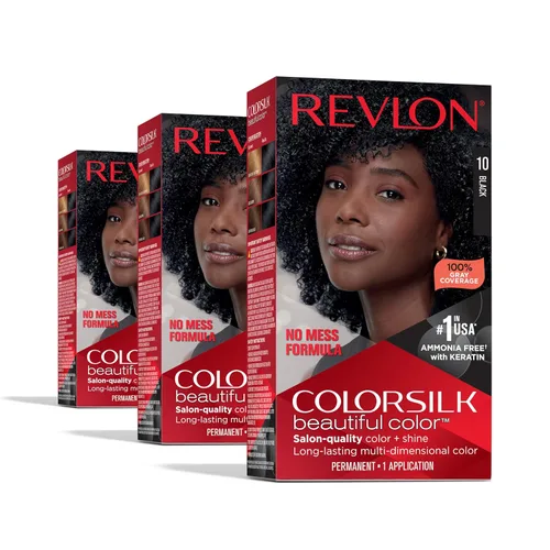 Vista 73 de Revlon ColorSilk - Tinte para el cabello, 70 rubio ceniza medio, 1 unidad (paquete de 2)