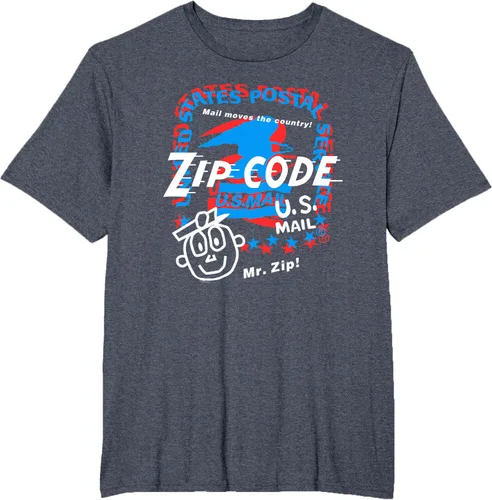 Vista 8 de USPS Camiseta con collage Mr. Zip, Negro, S