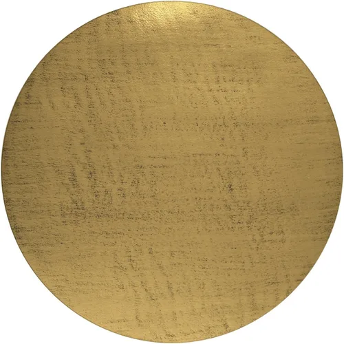 Vista 4 de SIMPLIHOME Johnsen 15" Wide Round Iron Table in Antique Brass Latón antiguo