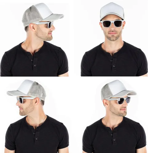 Vista 37 de Funky Junque Gorra de béisbol de béisbol en blanco para hombre y mujer