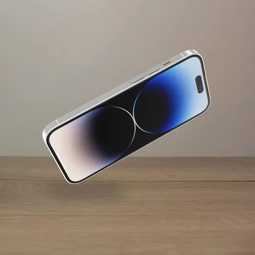 Vista 4 de OtterBox AMPLIFY - Protector de pantalla antimicrobiano de vidrio para iPhone 14 Pro Max (solamente), respuesta táctil impecable, resistente a