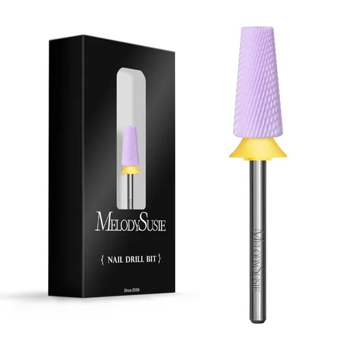Vista 11 de MelodySusie Brocas de uñas 5 en 1, brocas de cerámica de corte cruzado de 3/32 pulgadas, adecuadas para manicura, pedicura, cutícula, esmalte