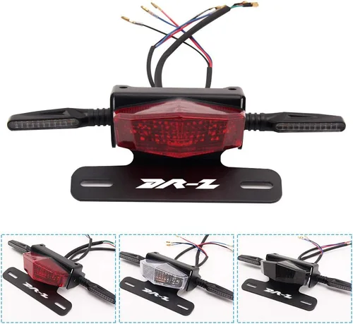 Vista 8 de Portamatrículas Eliminador de Guardabarros Trasero Organizador de Cola con Luces LED de Freno y Señales de Giro para Suzuki DRZ400S DRZ400SM DRZ400E