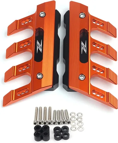 Vista 8 de Guardabarros delantero CNC anticaídas para motocicleta Kawasaki Z125 Z250 Z300 Z400 Z900 Z1000 Z800 Z1000SX anticaídas