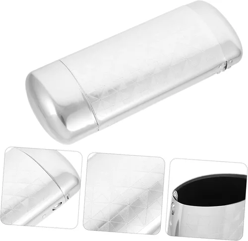 Vista 6 de Yardenfun Estuche rígido para gafas, caja de gafas de sol, de aluminio, estuche para gafas de sol, para hombres