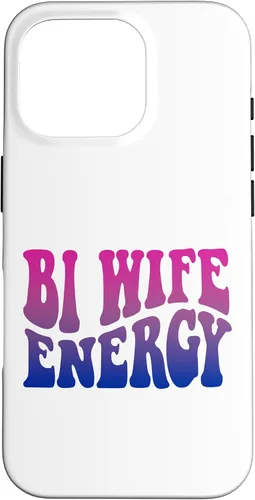 Vista 19 de iPhone 13 Pro Bi Wife Energy Bisexual Pride Bisexual Flag Retro Vintage Case