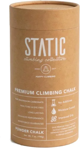 Vista 3 de STATIC Climbing - Tiza de 7 onzas para escalada, levantamiento de pesas, gimnasio, crossfit y gimnasia