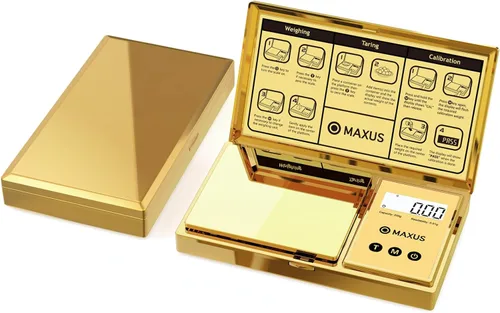 Vista 13 de MAXUS - Báscula de bolsillo digital de gramos 500 g x 0,01 g de alta precisión con bandeja, pesa alimentos pequeños, joyas, onzas, granos, pantalla