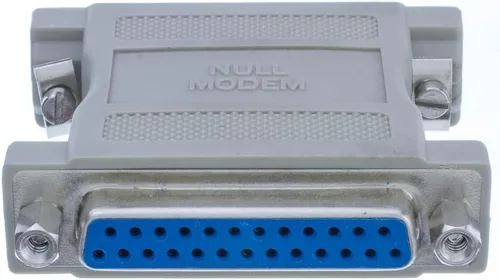 Vista 4 de CableWholesale Adaptador de módem nulo, DB25 macho a DB25 hembra