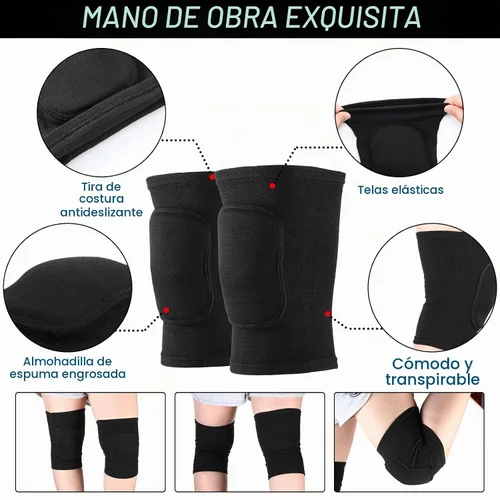 Vista 3 de Hungdao 1 juego de rodilleras de voleibol y mangas de brazo de voleibol Clásico