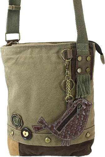 Vista 5 de Chala Patch - Bolso cruzado para mujer color oliva, Multi