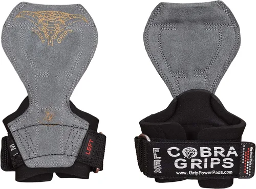 Vista 12 de Cobra Grips Flex Model Weight Lifting Gloves Heavy Duty Straps Alternative Power Lifting Hooks for Deadlifts with Padded Wrist Wrap Support