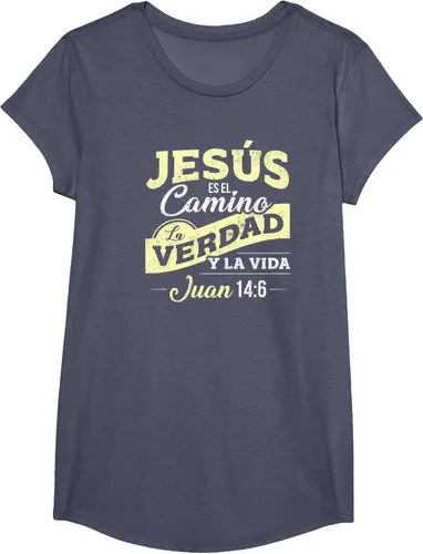 Vista 14 de Camisas de la Biblia de Jesus para los Cristianos Camiseta Española Negro