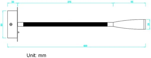 Vista 6 de Lámpara de pared con cuello de cisne LED, lámpara de lectura LED cableada con interruptor, 2 paquetes de accesorios de iluminación de cabecero