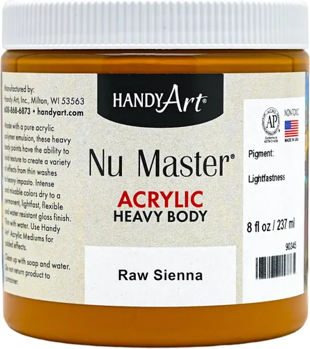 Vista 25 de Handy Art Nu Master - Pintura acrílica de cuerpo pesado, 8 onzas, color rojo brillante
