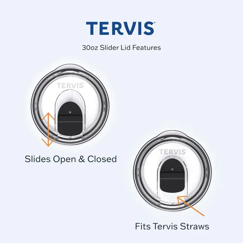 Vista 4 de Tervis Traveler - Vaso térmico de triple pared Kelly Ventura Protea mantiene las bebidas frías y calientes, 30 onzas, acero inoxidable