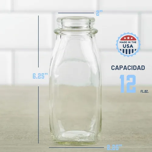 Vista 3 de kitchentoolz Botella coctelera de aderezo de ensalada, recipiente dispensador de aderezo de ensalada de vidrio de 12 onzas con boquilla de silicona
