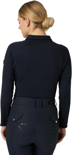 Vista 5 de HORZE Tiana Equestrian - Polo de entrenamiento de manga larga con malla para mujer