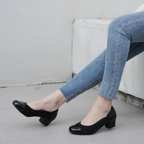 Vista 2 de Ortho+rest Zapatos de vestir para juanetes para mujer, zapatos ortopédicos de tacón bajo, mocasines ortopédicos sin cordones