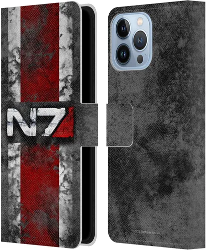Vista 111 de Head Case Designs Funda de piel con licencia oficial de EA Bioware Mass Effect Cerberus Logo Graphics tipo cartera compatible con Apple iPhone 11