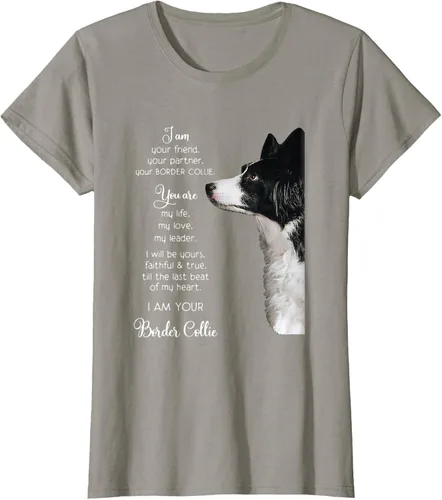 Vista 61 de Funny I Am Your Friend Your Partner Your Border Collie - Camiseta de regalo, Negro, S