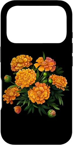 Vista 30 de Vintage Marigold Inspired Flower Case for iPhone 16
