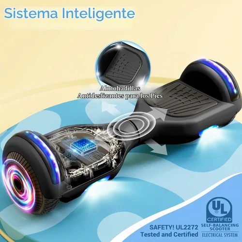 Vista 6 de SISIGAD Scooter, 6.5" Flash Wheels & Corlorful LED Lights, All for Girls Boys Kids Ages 6+