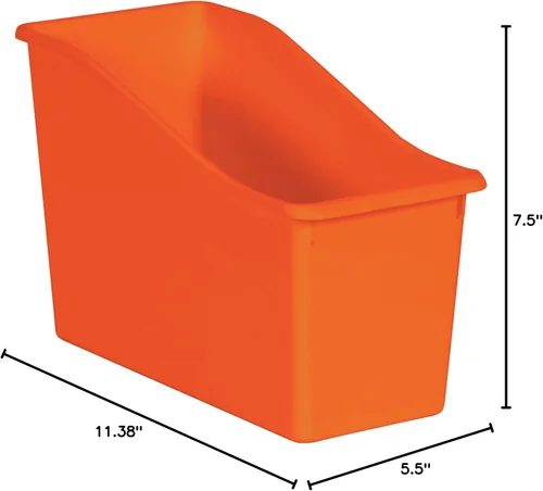 Vista 2 de Teacher Created Resources® Papelera de plástico naranja