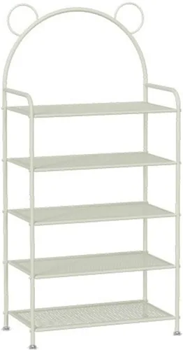 Vista 13 de Shelves Adjustable Shoe Organizer Multi-layer Shoe Rack, Sturdy Metal Mesh Shoe Rack, Free Standing Shoe Storage Shelves, Cute Bear Shape Shoes