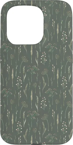 Vista 14 de Neutral Boho Dried Wildflower Meadow Botanical (Olive) Case for iPhone 17