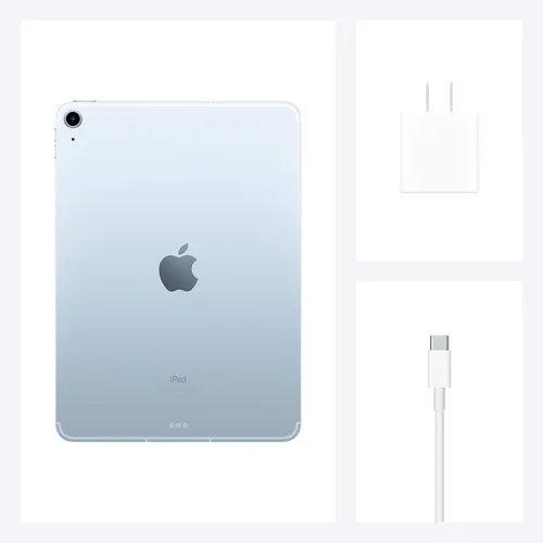 Vista 7 de Apple iPad Air (10.9 pulgadas, Wi-Fi, 64 GB), azul cielo (último modelo, 4ª generación)