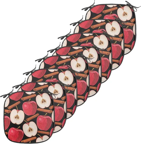 Vista 42 de Ambesonne Flamingo - Cojín de asiento para silla, diseño de fantasía exótica con elementos de vida silvestre hawaiana en colores pastel, acolchado