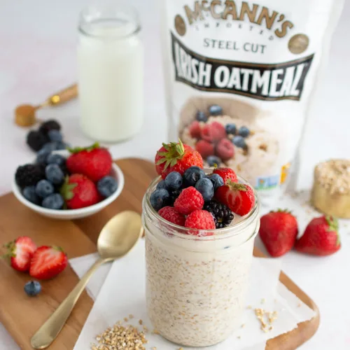 Vista 5 de Avena irlandesa de McCann, copos de avena cortados tradicionales, bolsa de 28 onzas