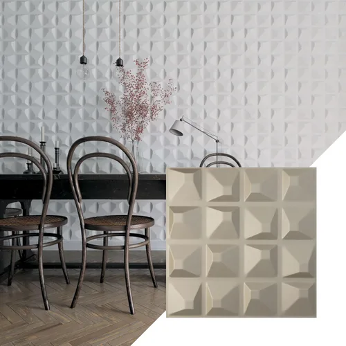 Vista 30 de Ekena Millwork 19 5/8 pulgadas de ancho x 19 5/8 pulgadas de alto, Tristan EnduraWall decorativo 3D, laguna satinada (cubre 2.67 pies cuadrados).