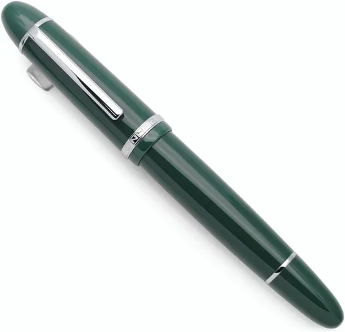 Vista 9 de Pluma estilográfica Jinhao X159 (Plumín EF 0.38mm, verde aguacate con clip dorado)