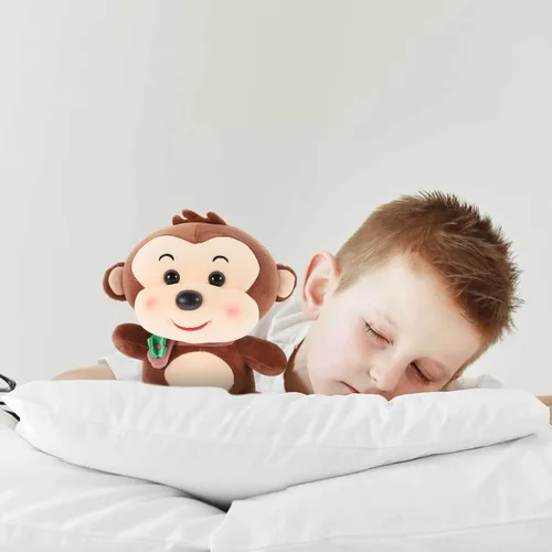Vista 7 de MERRYHAPY Adorable peluche de mono hecho con algodón suave, lindo peluche en forma de mono de dibujos animados, para jugar y decoración