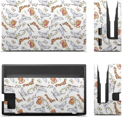 Vista 3 de Head Case Designs Calcomanía de vinilo con licencia oficial de Harry Potter Hedwig con diseño de búho, funda de vinilo para juegos compatible