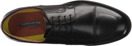 Vista 3 de Florsheim Medfield Gorra Oxford para hombre Negro