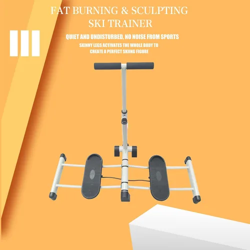 Vista 2 de Entrenador de simulador de esquí Equipo de fitness de pierna Aeróbica Fitness Stepper Home Fitness Trainer Negro