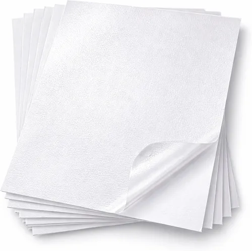 Vista 12 de 36 hojas de papel adhesivo holográfico transparente autoadhesivo, hojas laminadas 8.5x11 Inch Transparent Cold Self-Adhesive Laminating Waterproof