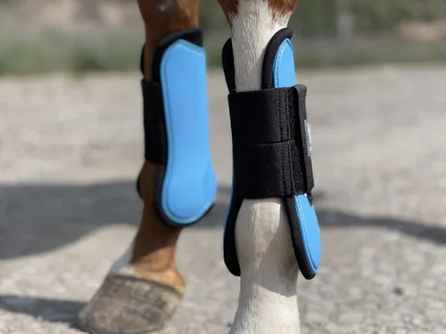 Vista 7 de Ride Now Juego de 4 botas de tendón de caballo con frente abierto/Fetlock para caballo
