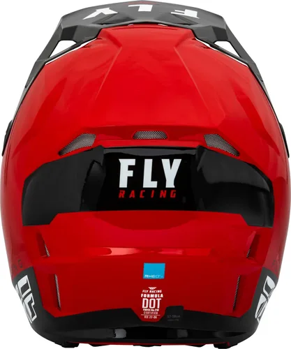 Vista 2 de Fly Racing, Formula CP - Casco de motocicleta para adulto (rojo/negro/blanco, talla S)